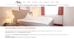 Desktop Screenshot of hotel-altmann.at