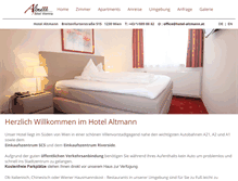 Tablet Screenshot of hotel-altmann.at